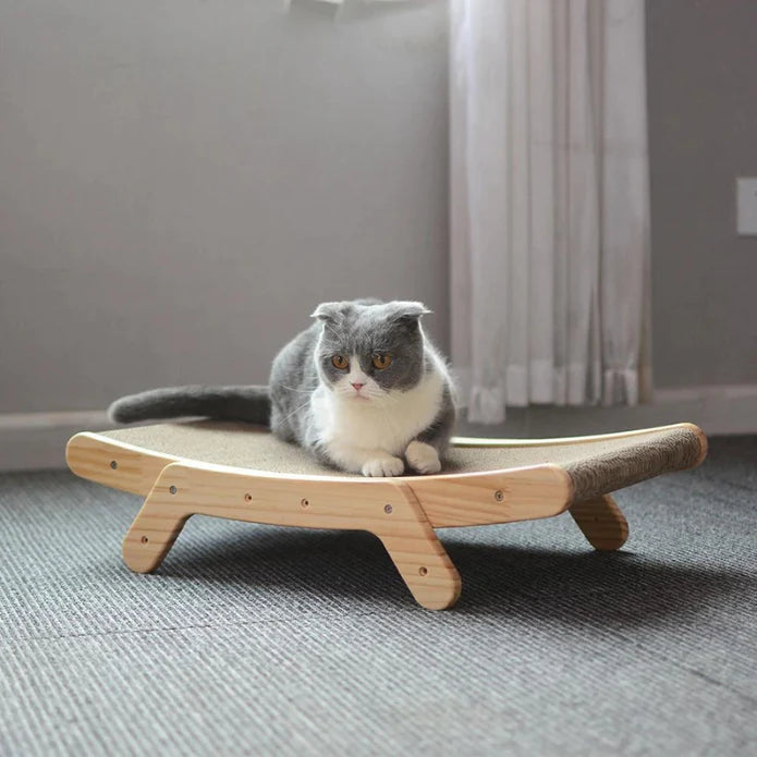 ScratchBow - Solid Wood Framed Cat Scratcher