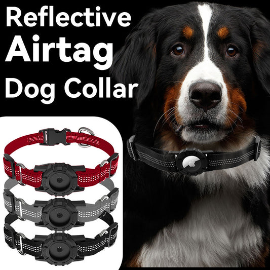 SmartGuard Reflective Airtag Dog Collar