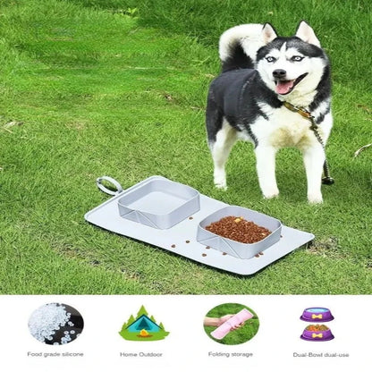 Portable Silicone Dog Bowl